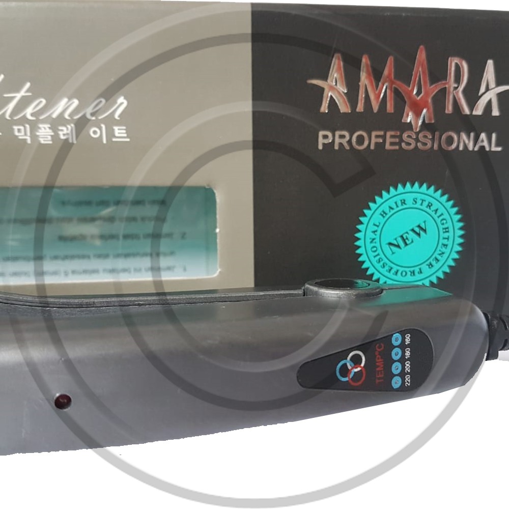 AMARA / AM-1238 / Catokan Rambut 2in1 Lurus &amp; Curly Plat Lebar Proffesional