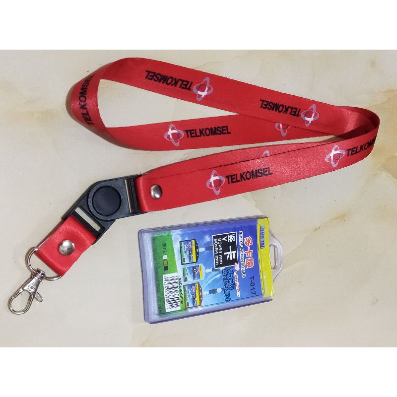 [READY STOK] Tali id card telkom Indonesia Telkom akses Indihome satuan lanyard printing