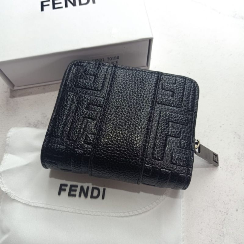 Dompet + Card Holder Fendi Leather embos Import