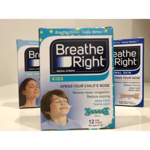 Breath Right Anak stiker tempel hidung Melegakan hidung tersumbat temp