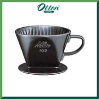 Kalita 102 Ceramic Dripper Black | Pour Over V60 | Alat Seduh Manual-0