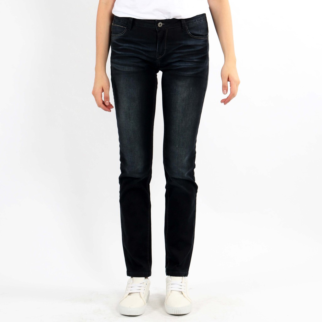  Celana  Jeans  Wanita  Panjang Slim Fit High Waist City Jeans  