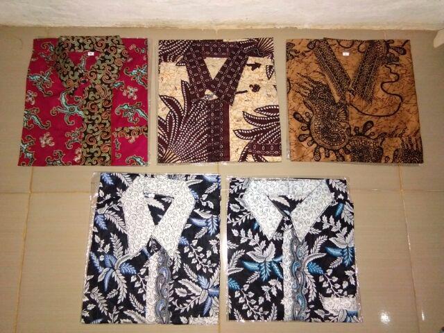 Kemeja Batik Pria Blarak Biru