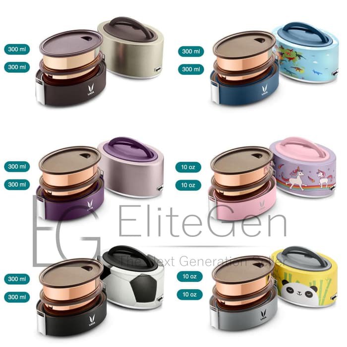 Stok Ready VAYA Lunch Box 600ML Rantang Stainless Steel   Dino