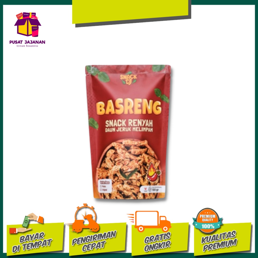 

Basreng Original Daun Jeruk Snack DJ Netto 100 gr Pusat Jajanan Indo