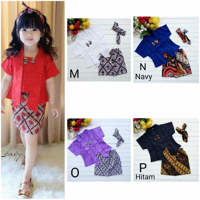 Kebaya Kutubaru Anak | Kebaya Anak | Kebaya Batik Anak ukuran S