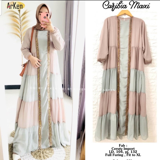 Caribia maxy dress ceruty