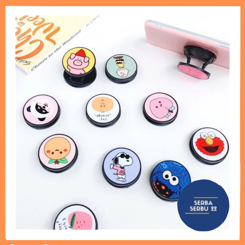 Popsocket HP NEW COLLECTION ANTI GORES CARTOON LUCU SEMUA HANDPHONE