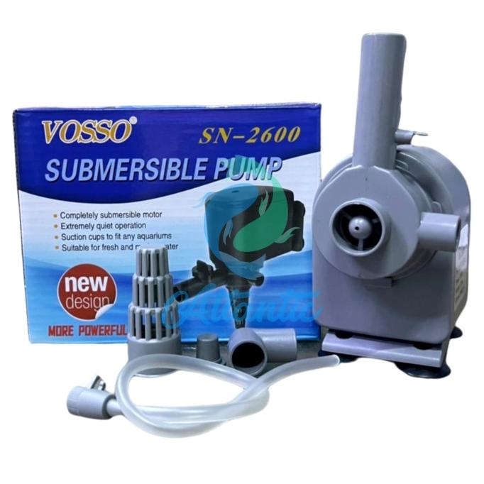 Vosso SN-4500 Pompa Aquarium Pompa Kolam pompa Hidroponik Vosso 4500