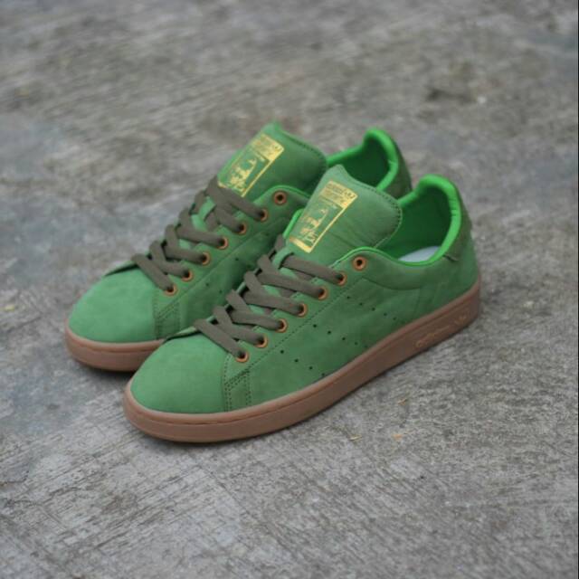 Sepatu Adidas Stan Smith Green Tea Sole Gum Original Indonesia BNWB
