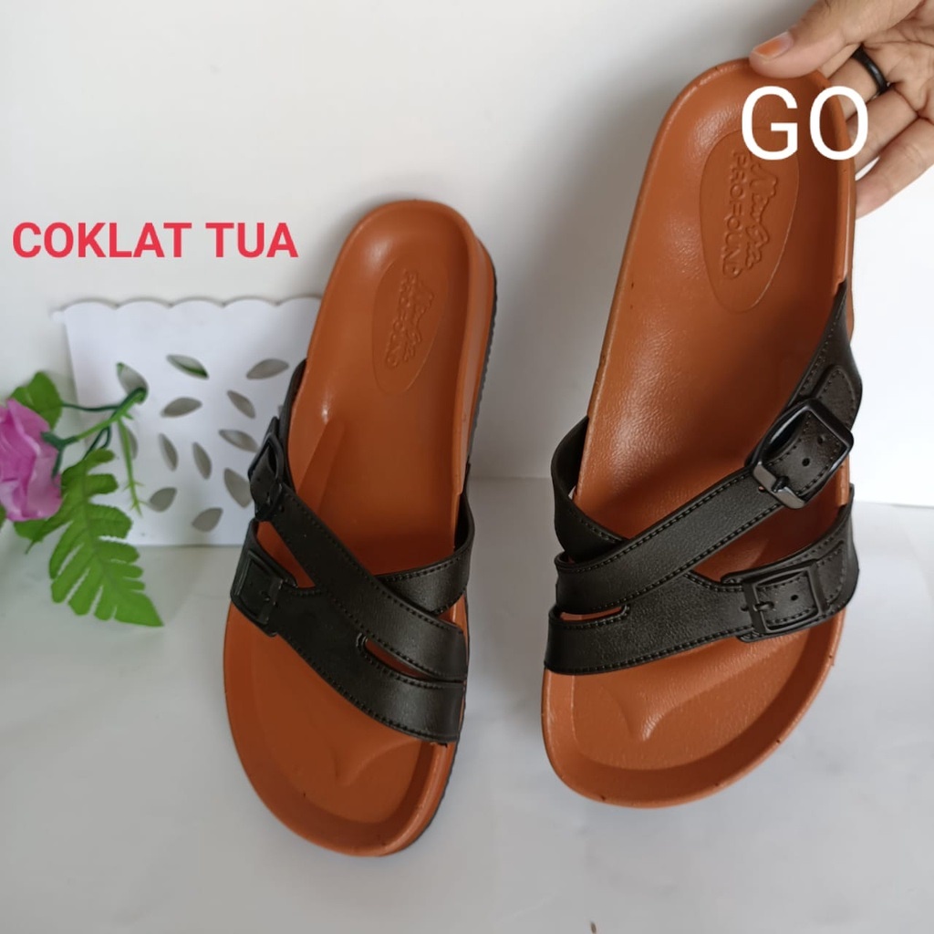 bb NEW ERA LB 12012C Sandal Slop Silang Sandal Cewek Model Baru