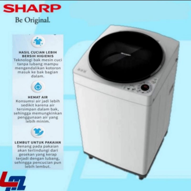 SHARP Mesin Cuci 9Kg ESM909TGG / ES-909TGG