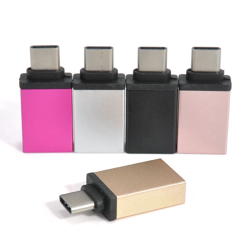 Adapter Converter USB 3.0 Female to USB 3.1 Tipe C OTG Bahan Aluminium