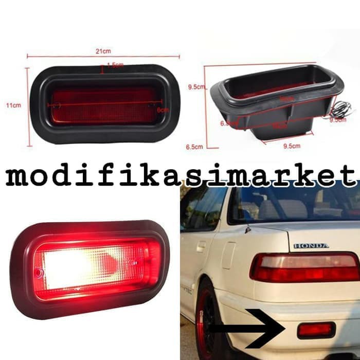 REAR FOGLAMP JDM STOP LAMP LED JDM UNIVERSAL