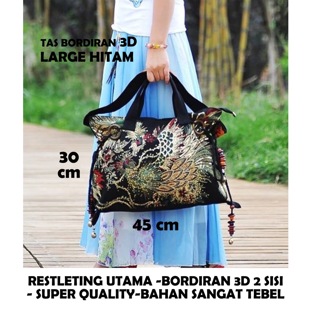 QH tas bordiran import/tas thailand/tas slempang/tas etnik/clutch/tas pingang/dompet/tote bag/top