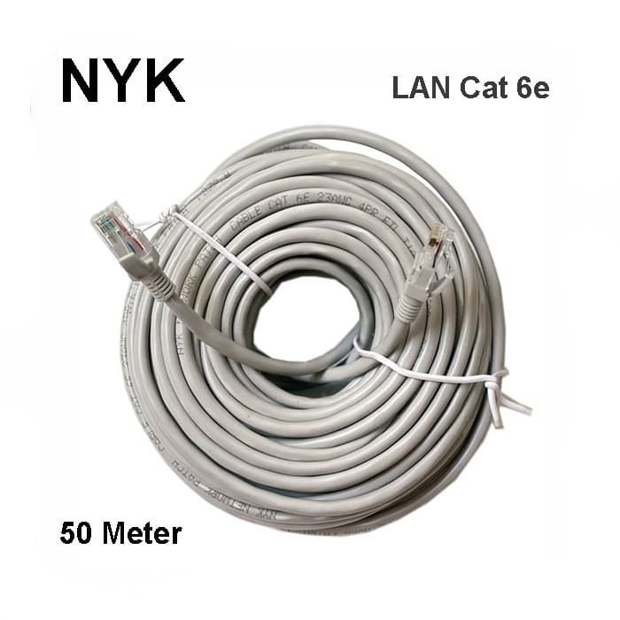 NYK Kabel LAN 50Meter Cat6 / Kabel Jaringan 50m Cat6