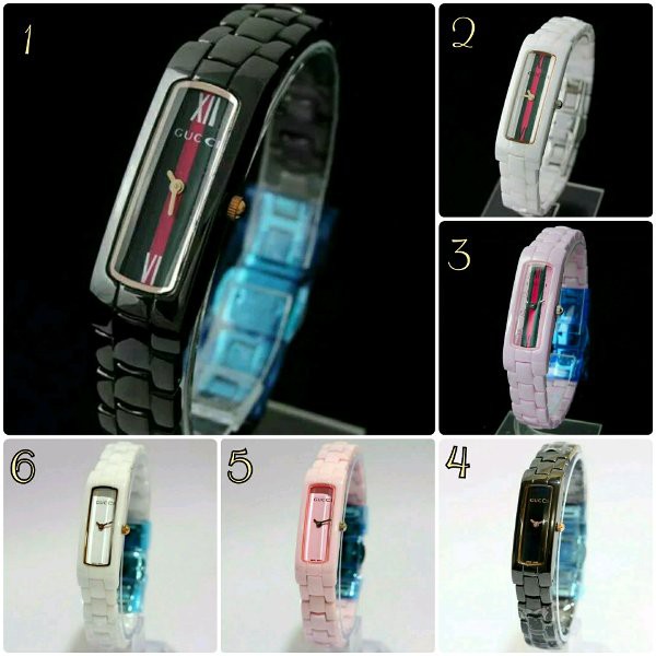 Jam tangan wanita cewek g**ci kapsul keramik semi super