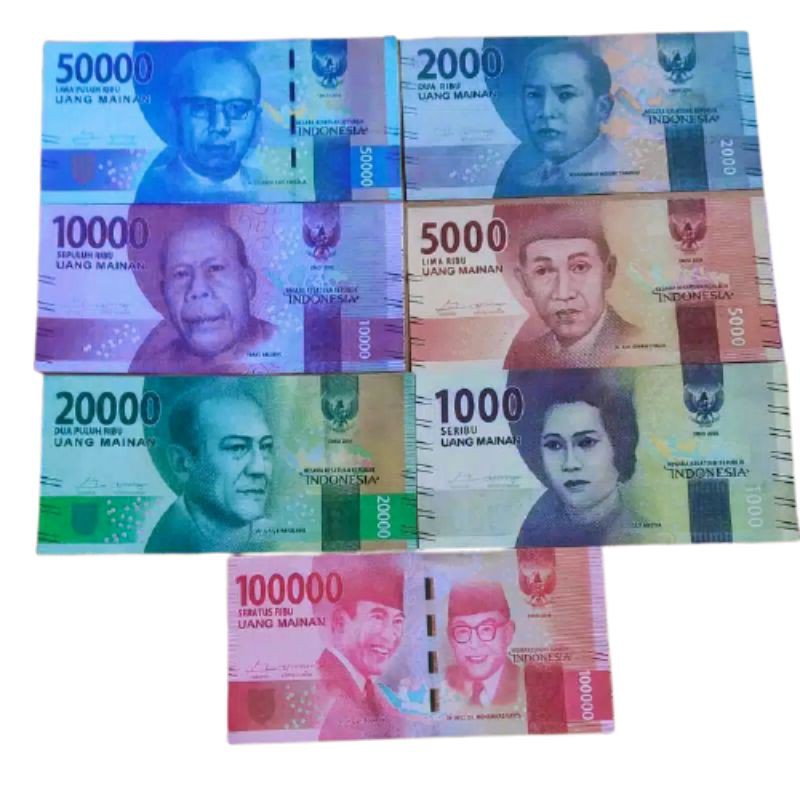 100 LEMBAR UANG MAINAN BARU - UANG MAHAR - MAHAR - MAINAN - RUSTIC - UANG MAINAN