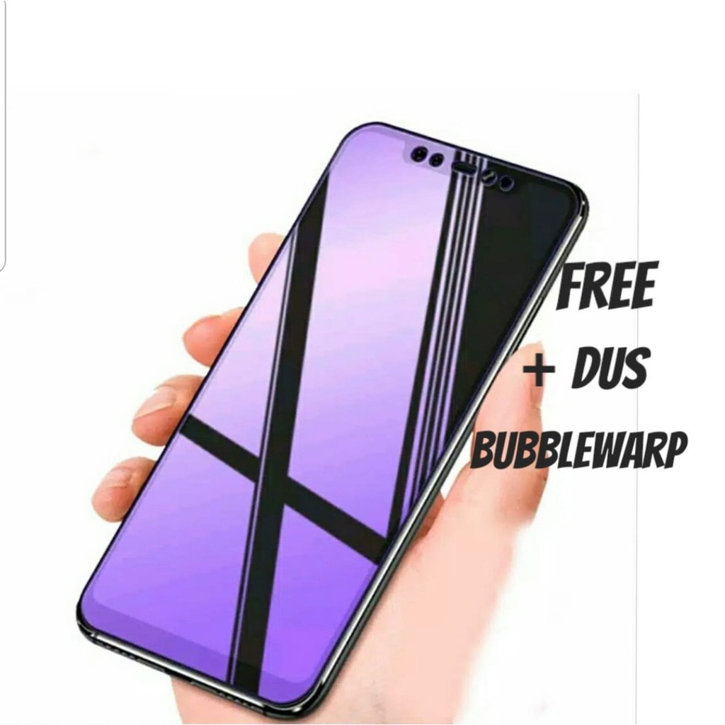 Tempered Glass Anti Blue Light Full Cover For Oppo Reno 6 / Oppo Reno 6 5G / Oppo Reno 6 lite / Oppo