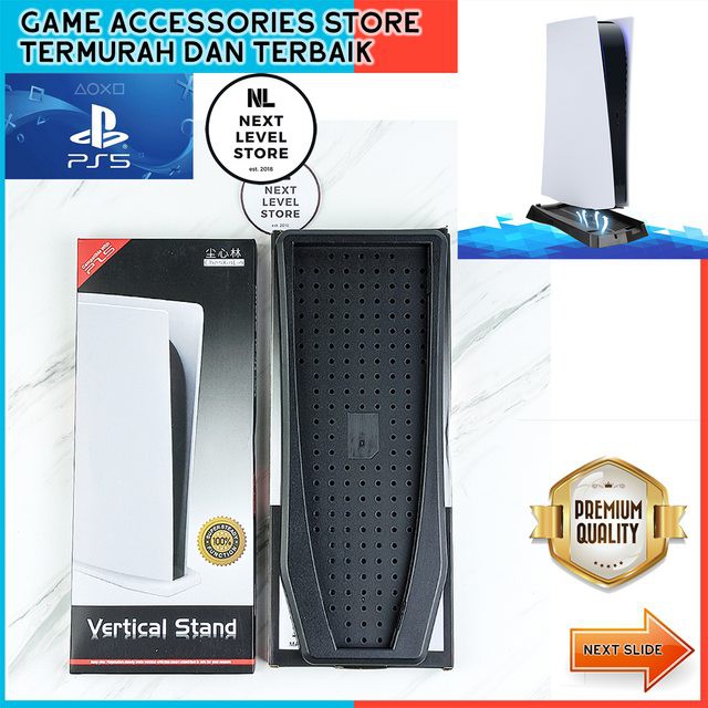 Vertical Stand PS5 Base Vertikal PS 5 Premium - Hitam