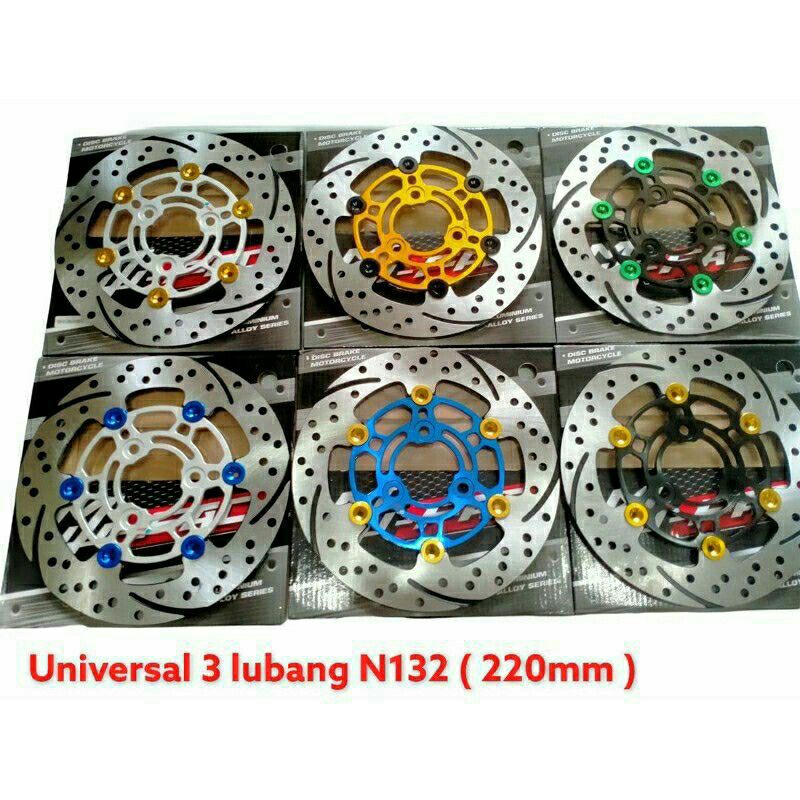 DISC PIRINGAN DEPAN MUFAC 3 LOBANG UKURAN 220MM ASLI THAILAND