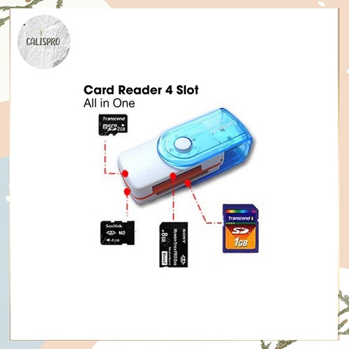 CARD READER / CARD READER 4 in 1 UNTUK MEMORY CAMERA / MEMORY HP