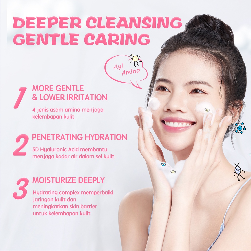 YOU Hy! Amino Facial Wash - Brightening Acne Hydrating Oil Control 100gr