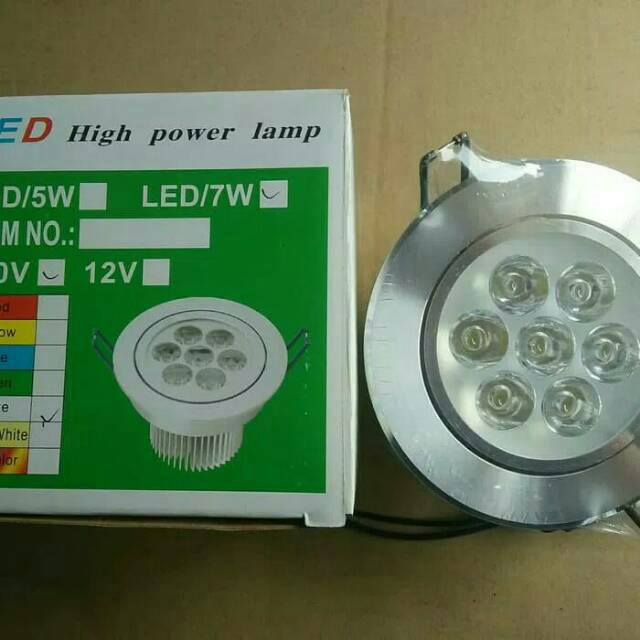 Lampu Downlight LED 7W (7Mata) / Ceiling Light LED