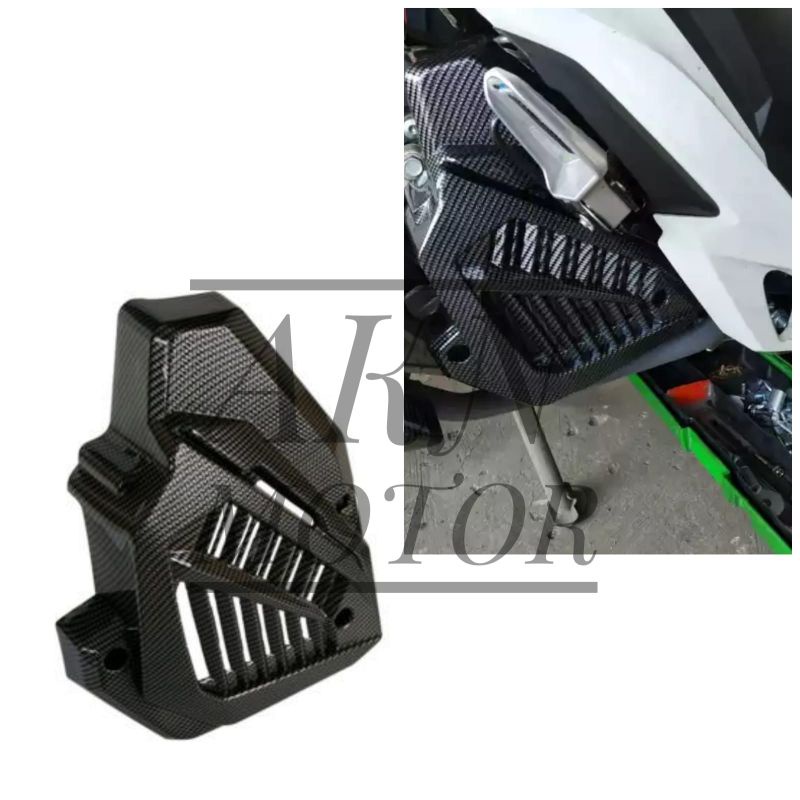 COVER TUTUP RADIATOR CARBON NEMO HONDA VARIO 125 150 NEW