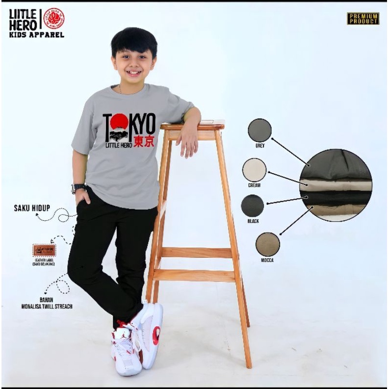 Celana Chino Chinos Panjang Anak Laki Laki Cowok Kids Junior Jumbo Tanggung Remaja Little Hero Usia 1 2 3 4 5 6 7 8 9 10 11 12 13 Tahun