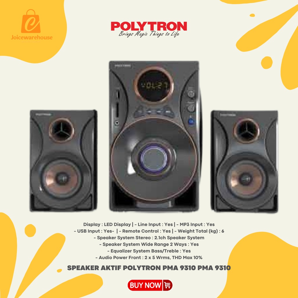 SPEAKER AKTIF POLYTRON PMA 9310 PMA 9310