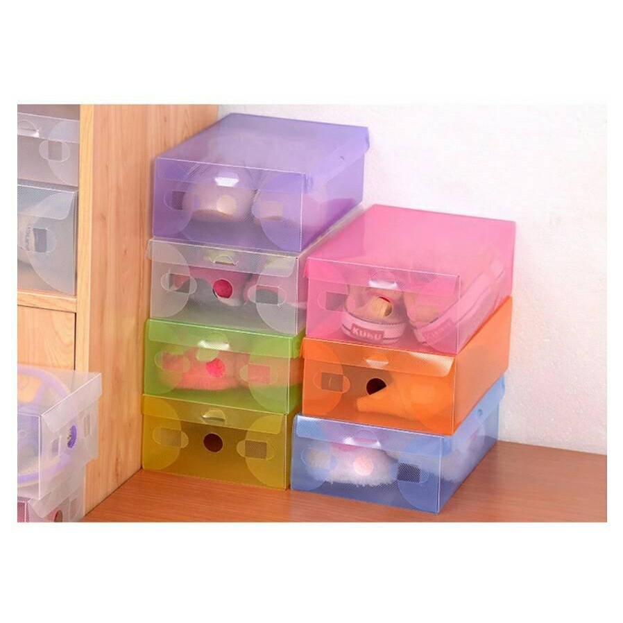 DIY Kotak   Box Sepatu Plastik Tebal Promo