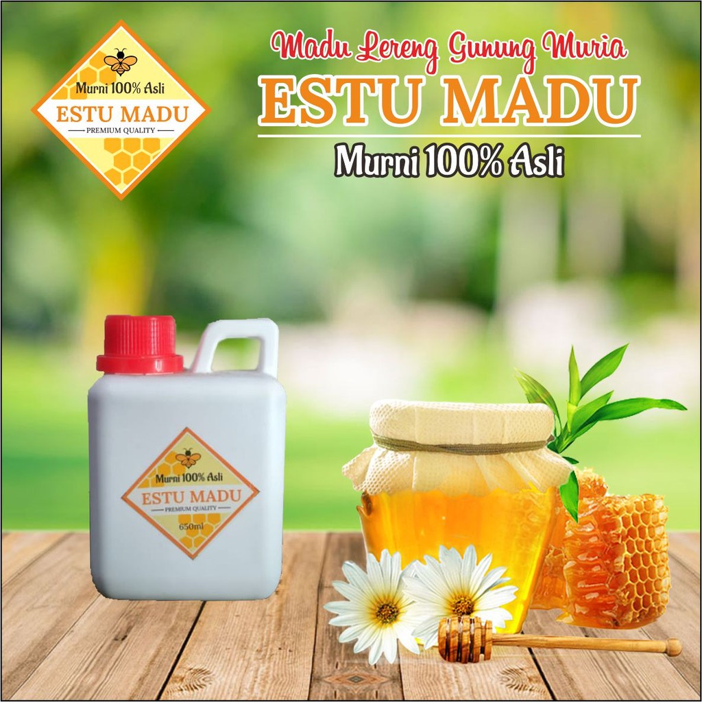 

Madu Murni Asli 100% | Madu Asli Multiflora Manis Segar Grade A [ 650 gram ]