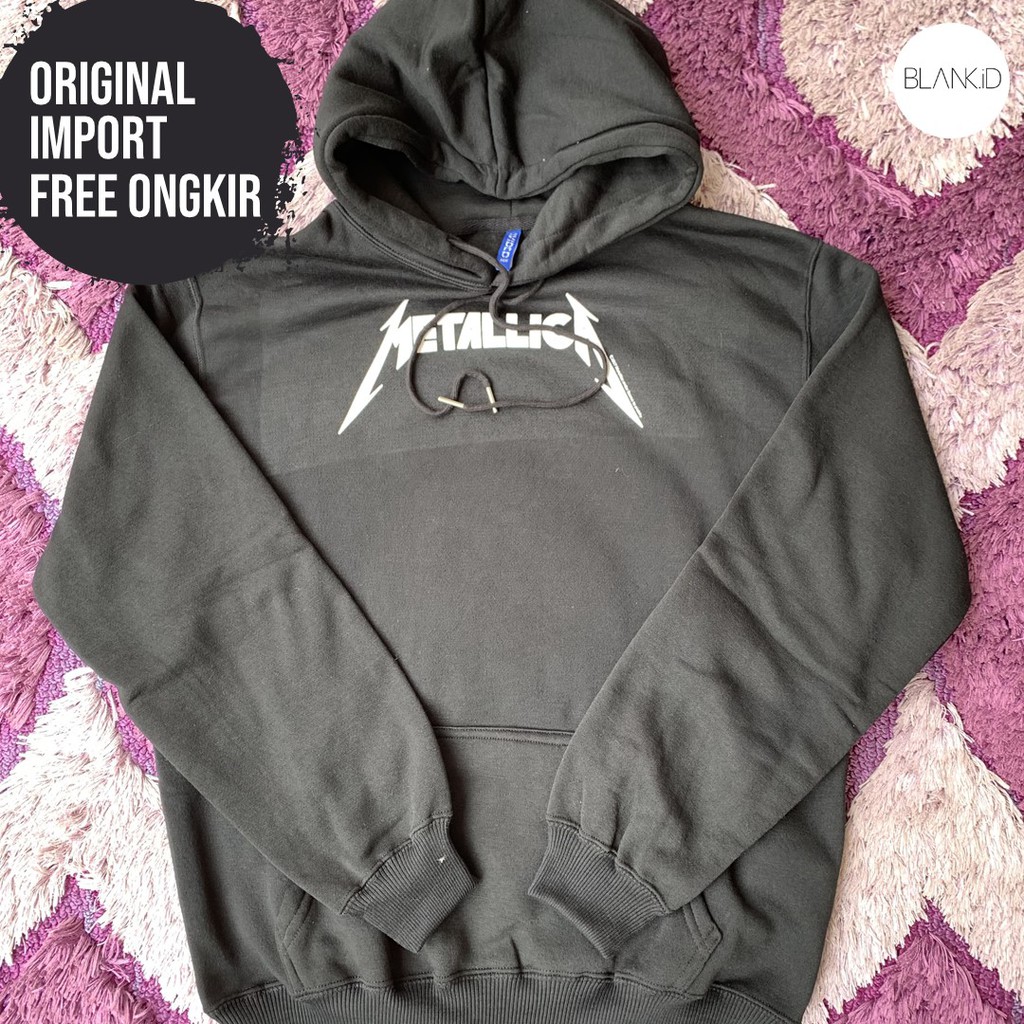 HOODIE HnM METALLICA ORIGINAL - JAKET HnM ORIGINAL - HOODIE HnM MURAH - OUTERWEAR - BLANKID