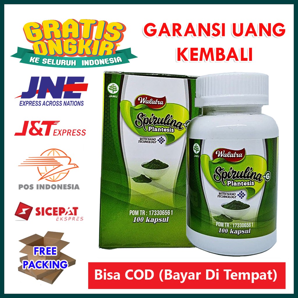 Cod Obat Penambah Hb Darah Rendah Obat Herbal Hb Rendah 100 Alami Walatra Spirulina Shopee Indonesia