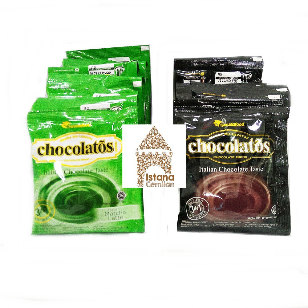 Chocolatos Chocolate Drink Cokelat / Matcha / Creamy (isi 10 pcs)