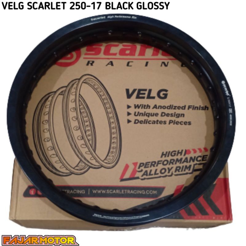 VELG SET SCARLET 140 + 160  RING 17 HOLE 36 TYPE WR