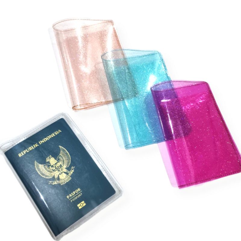 MEIMEISHOP COVER PASSPORT PVC BOOK HOLDER PASSPORT SARUNG PASSPORT COVER LOKAL Passport Travel Passport Holder CASE PASSPORT