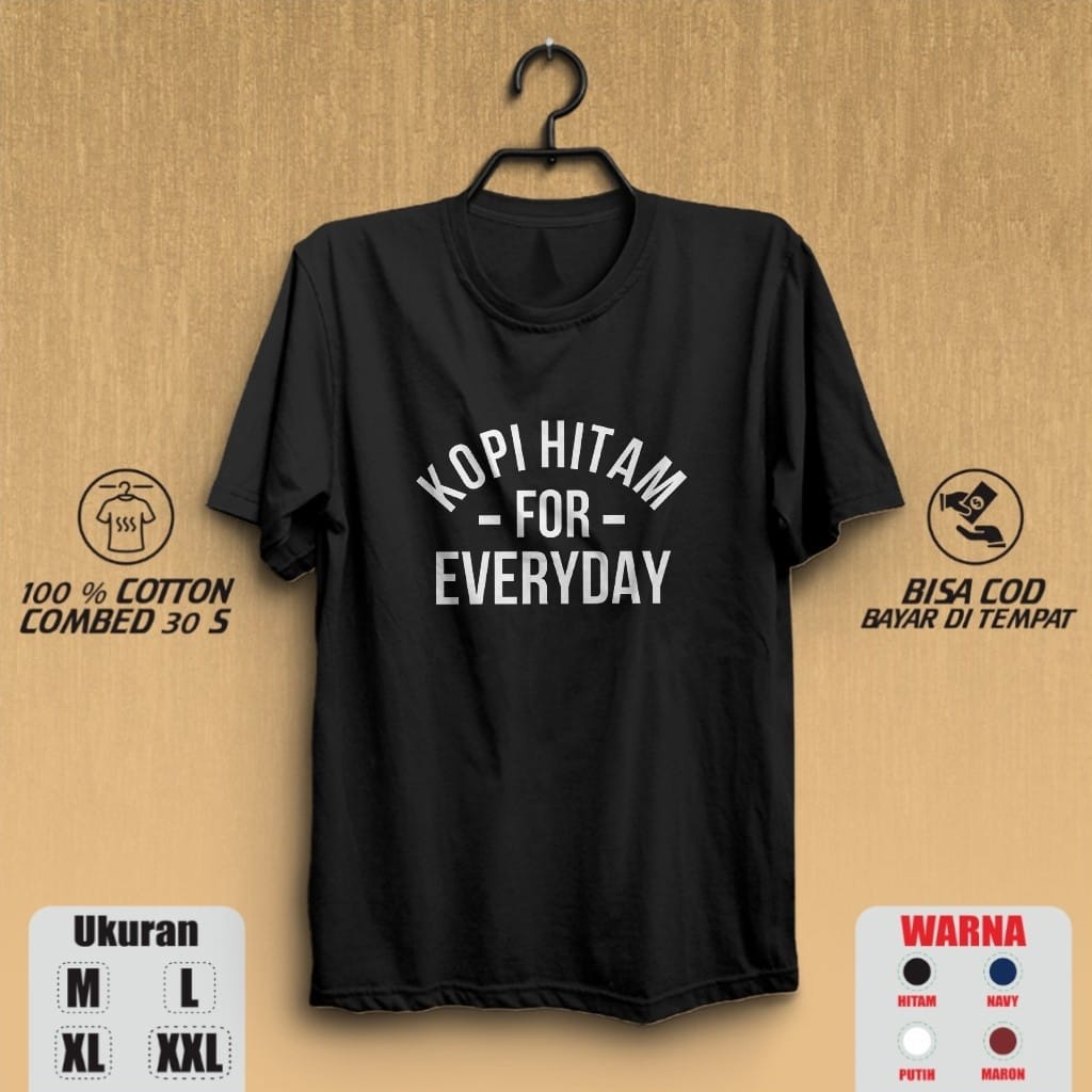 GUDANGKAOS.ID//KAOS KOPI HITAM /KAOS TUKANG NGOPI tulisan/KAOS EKSPRESI/KAOS HITS/KAOS KATA2 /KAOS T