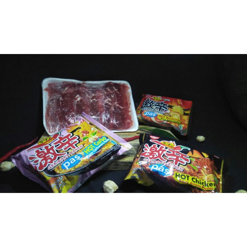 

Beef slice less fat (Shabu & teriyaki) GRATIS RAMEN