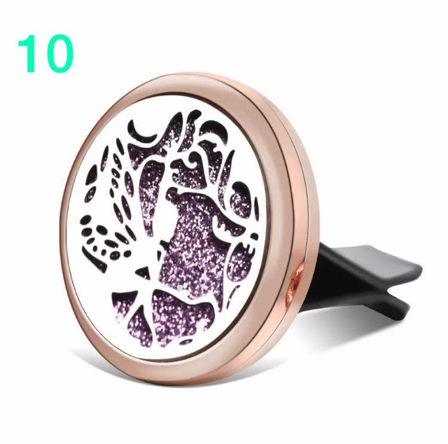 CAR DIFFUSER ROSE GOLD/ ZIRCON Car Vent Clip Essential Oil Aromaterapik