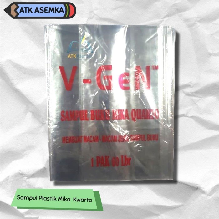 

Ginger- Sampul Plastik Mika Buku Tulis Biasa Kwarto Kuarto Quarto Bening Polos