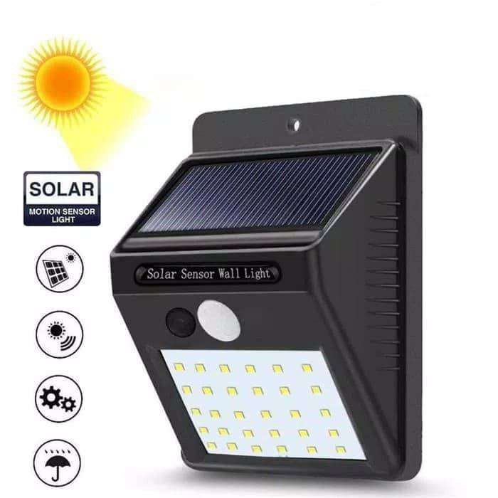 [ CC ] Lampu  Sensor Otomatis / Lampu Solar Powered Led wall light