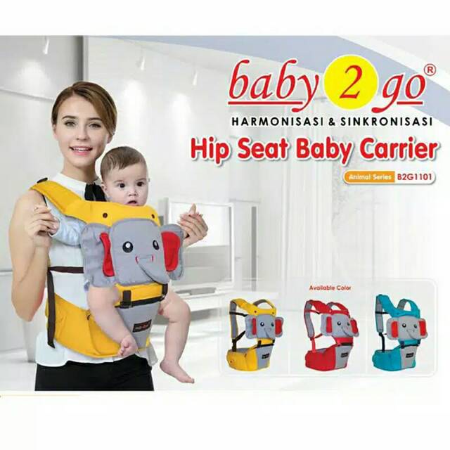 Baby2Go Gendongan Bayi Ransel Depan Hipseat Gajah Series B2G1101 Baby Scots