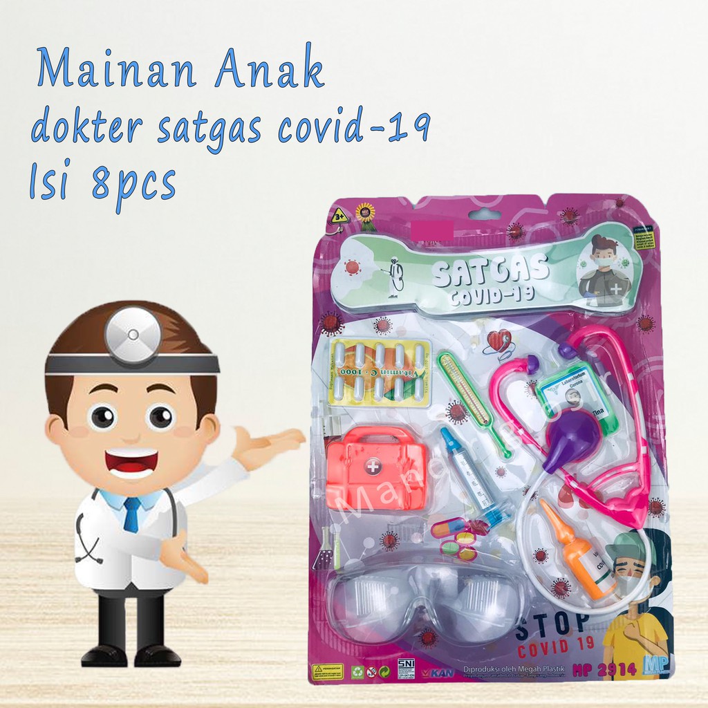 dokter satgas covid-19 *Mainan Anak * 8pcs * MP2914