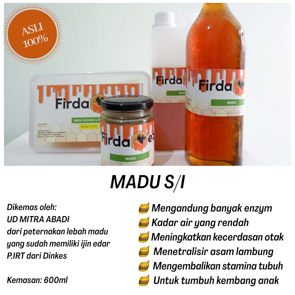 

MADU SI UNTUK TUMBUH KEMBANG ANAK - FIRDAOEZ - 600ml