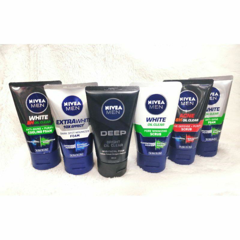 PROMOO NIVEA MEN FOAM / SCRUB 100 ML ~ SABUN NIVEA MEN ORIGINAL 100%