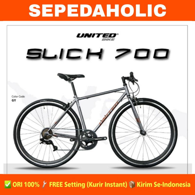 Sepeda UNITED SLICK 700 C 8 Speed Garansi Resmi 5 Tahun