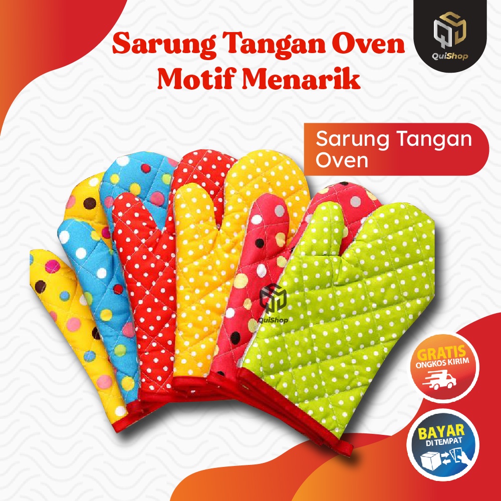 Sarung Tangan Oven Hand Glove Anti Panas Tebal Kain