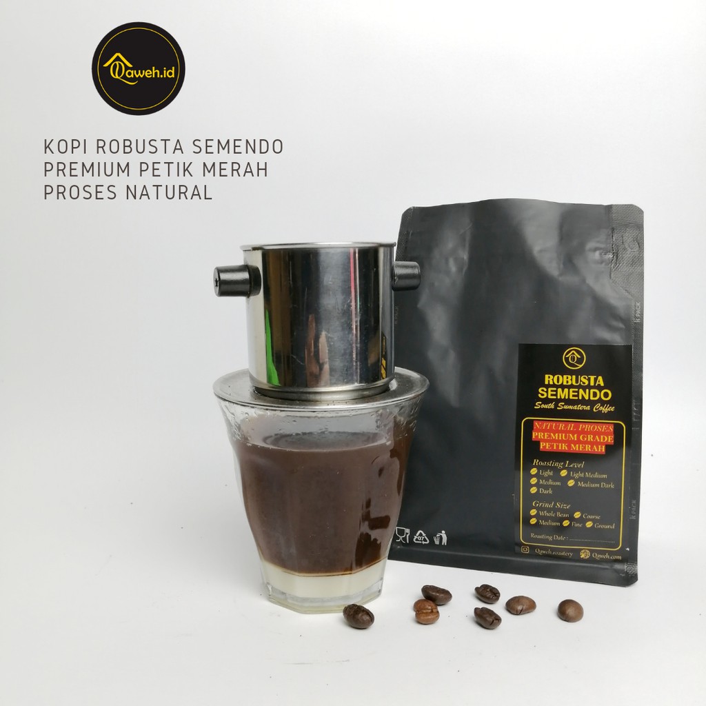 

Kopi Robusta Semendo Premium Petik Merah 100 Gr